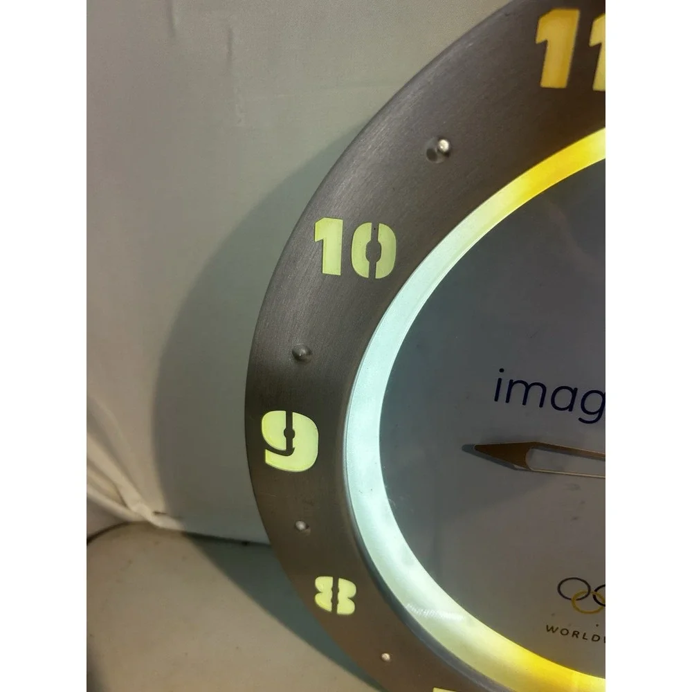 GE Worldwide Partner Olympics Support Lighted Clock General Electric Imagination